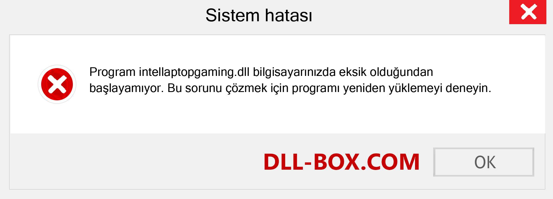 intellaptopgaming.dll dosyası eksik mi? Windows 7, 8, 10 için İndirin - Windows'ta intellaptopgaming dll Eksik Hatasını Düzeltin, fotoğraflar, resimler